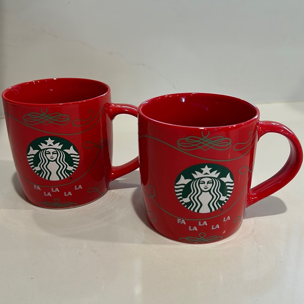 Starbucks Christmas Mugs (2)